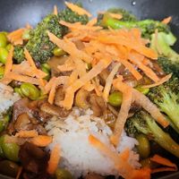 Teriyaki jasmine rice bowl at Warehouse Bar and Grill in Boston