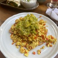 Tofu scramble with Avocado at Bong Bonlai at YK Art House in Phnom Penh