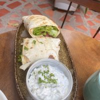 Betroot Falafel wrap at Bong Bonlai at YK Art House in Phnom Penh