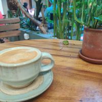 Decent latte at Bong Bonlai at YK Art House in Phnom Penh