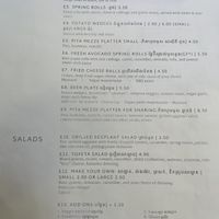 Menu, 5 of 6  at Bong Bonlai at YK Art House in Phnom Penh