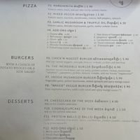 Menu, 6 of 6  at Bong Bonlai at YK Art House in Phnom Penh