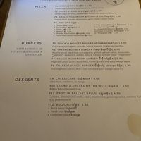 Menu (Mar 2024)  at Bong Bonlai at YK Art House in Phnom Penh