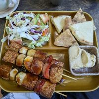 Tempeh Skewers at Bong Bonlai at YK Art House in Phnom Penh