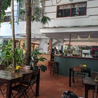 The dining area at Bong Bonlai at YK Art House in Phnom Penh