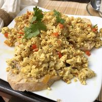 Scrambled Tofu and Beans at Bong Bonlai at YK Art House in Phnom Penh