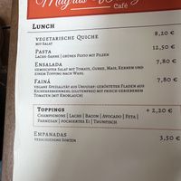 Speisekarte   at Mayras Wohnzimmer in Bonn