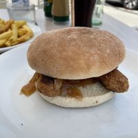 Hot dog  at Guep Cafe in Mallorca