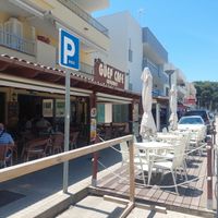 Outside at Guep Cafe in Mallorca