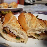 Seitan Baguette at Guep Cafe in Mallorca