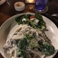 Mushroom Broccoli Fettuccini Alfredo at Bella by Sage in Ubud