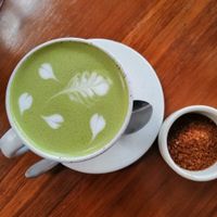 Vegan match a latte with coconut sugar at Bella by Sage in Ubud