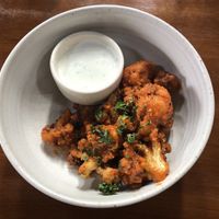 Buffalo cauliflower wings at Bella by Sage in Ubud