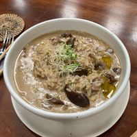 Mushroom risotto  at Bella by Sage in Ubud