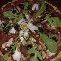 Farmer's pizza at Bella by Sage in Ubud