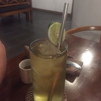 Green ice tea  at Bella by Sage in Ubud