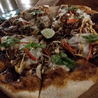 bbq pizza at Bella by Sage in Ubud
