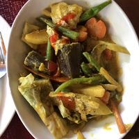 Curried veggies at Wild Fern in Coron