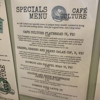 Specials menu  at Inspiration in Driffield