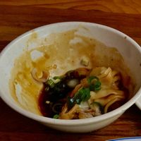 Crowd pleaser Wan Tan in marinade with/out  chilli  at Lon Men's Noodle House in Berlin