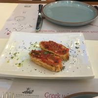 Bruschetta  at Marmita in Skiathos