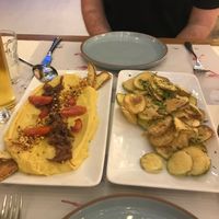 Santorini Fava & Fried Zucchini  at Marmita in Skiathos