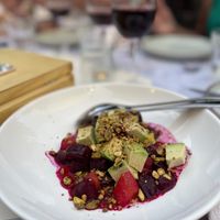 Avocado and beetroot salad  at Marmita in Skiathos