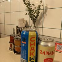 Bière spéciale et jus d'hibiscus  #Veganuary at Pumpui in Montreal