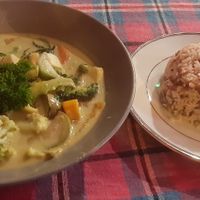 #1 Green Carry Tofu at Pumpui in Montreal