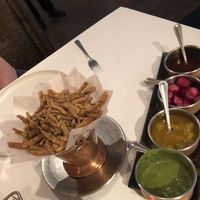 Okra fries at Indus in Bangkok