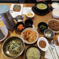 Our food at Soonnam Siraegi 순남시래기 - Jung-gu in Seoul