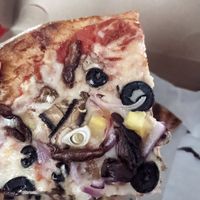 Pizza with nomu cheese at Create A Pizza in Rochester