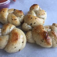 Garlic knots! 4 for $1  at Create A Pizza in Rochester