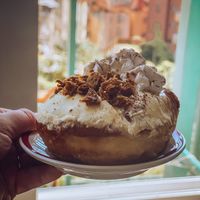 Banoffee doughnut (new March 2021) at Scoop 'n Dough in Lisbon