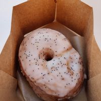 Lemon popyseed donut at Scoop 'n Dough in Lisbon
