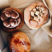 Tiramisu, Apple Crumble, Creme Brûlée  at Scoop 'n Dough in Lisbon