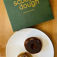 Vietnamese coffee and tiramisu. at Scoop 'n Dough in Lisbon