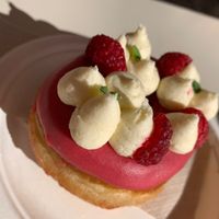  Raspberry Vanilla Doughnut at Scoop 'n Dough in Lisbon
