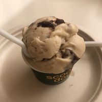 Cookie dough and brownie scoop (3,60€)  at Scoop 'n Dough in Lisbon