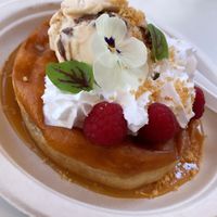 Doughnut waffle  at Scoop 'n Dough in Lisbon