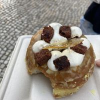 Orange and sticky date pudding donut  at Scoop 'n Dough in Lisbon