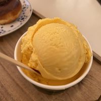 Mango lassi   at Scoop 'n Dough in Lisbon