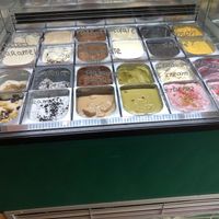 Gelato flavours  at Scoop 'n Dough in Lisbon