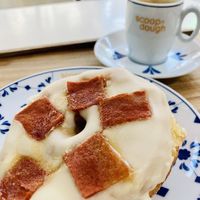 “Bacon” and maple syrup   at Scoop 'n Dough in Lisbon