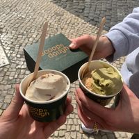 Cookie Dough and Pistachio Ice Cream at Scoop 'n Dough in Lisbon