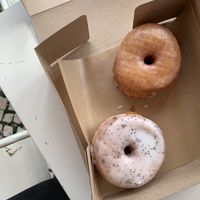 Original & Lemon Poppy Seed Donut  at Scoop 'n Dough in Lisbon