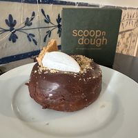 Chocolate Tarte doughnut.  at Scoop 'n Dough in Lisbon
