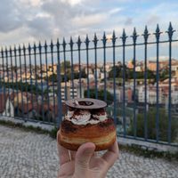 Tiramisu doughnut at Scoop 'n Dough in Lisbon