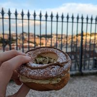 Pistachio doughnut at Scoop 'n Dough in Lisbon