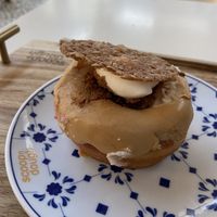 Dolce de leite donut  at Scoop 'n Dough in Lisbon